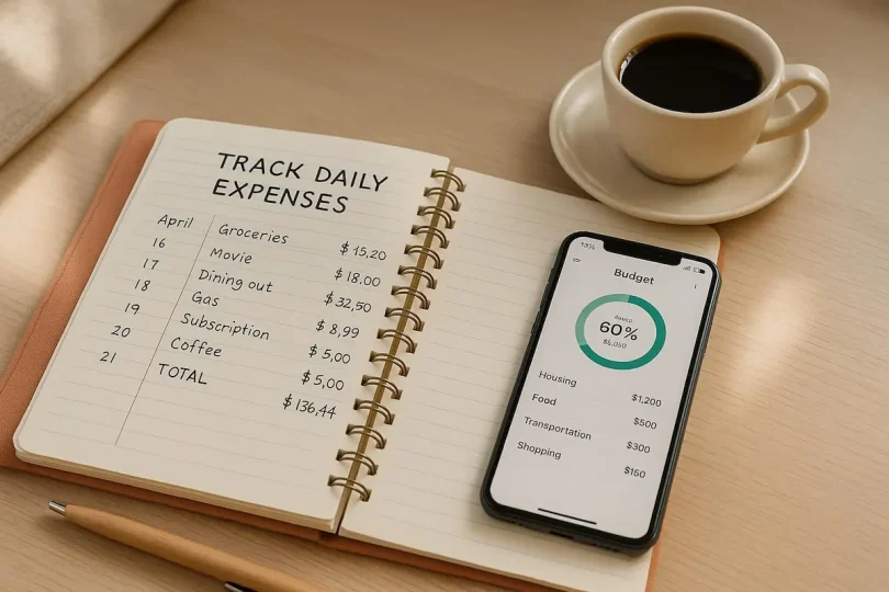 how to track daily expenses