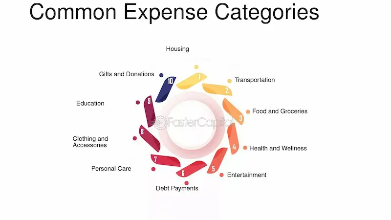 organize expenses into categories